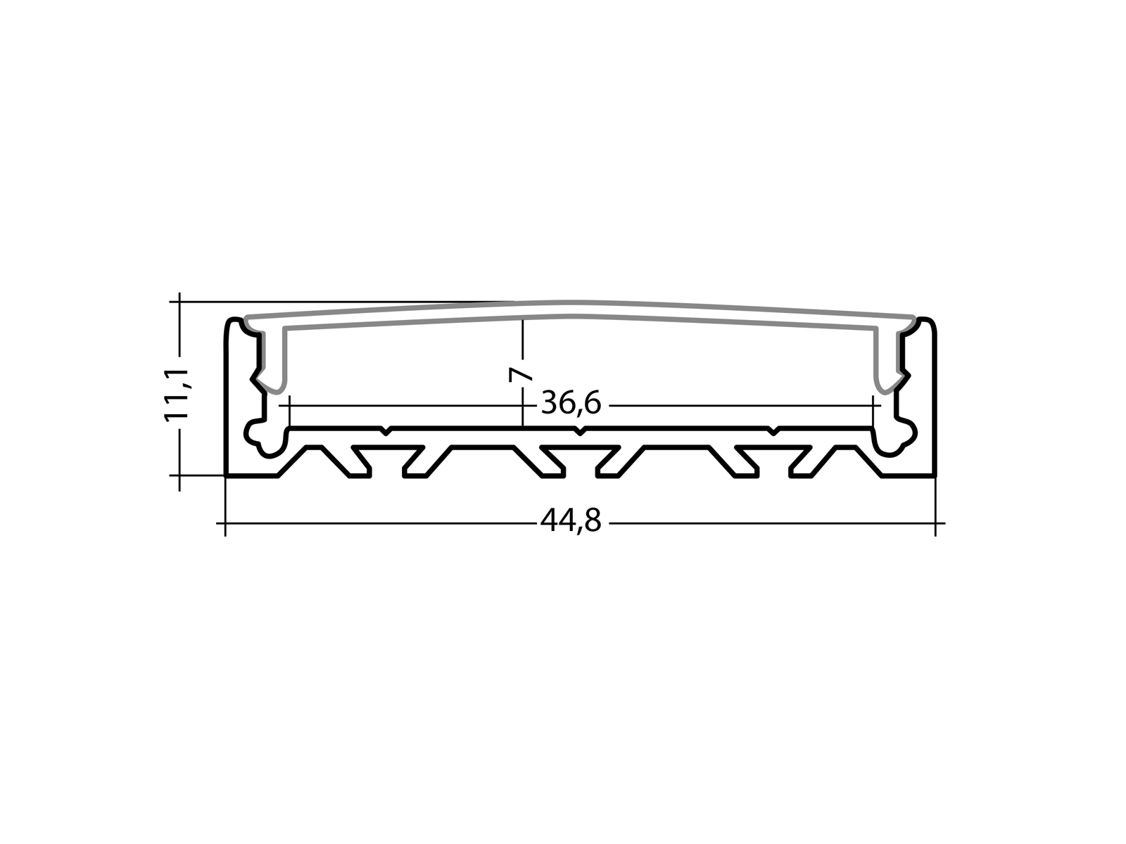 Profil Tripple silber
