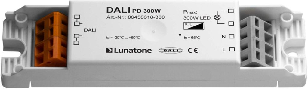 DALI PD 300Watt 86458618-300 Lunatone DALI phase dimmer (300W) Phase alignment control (86458619-300) - Special limited Amount