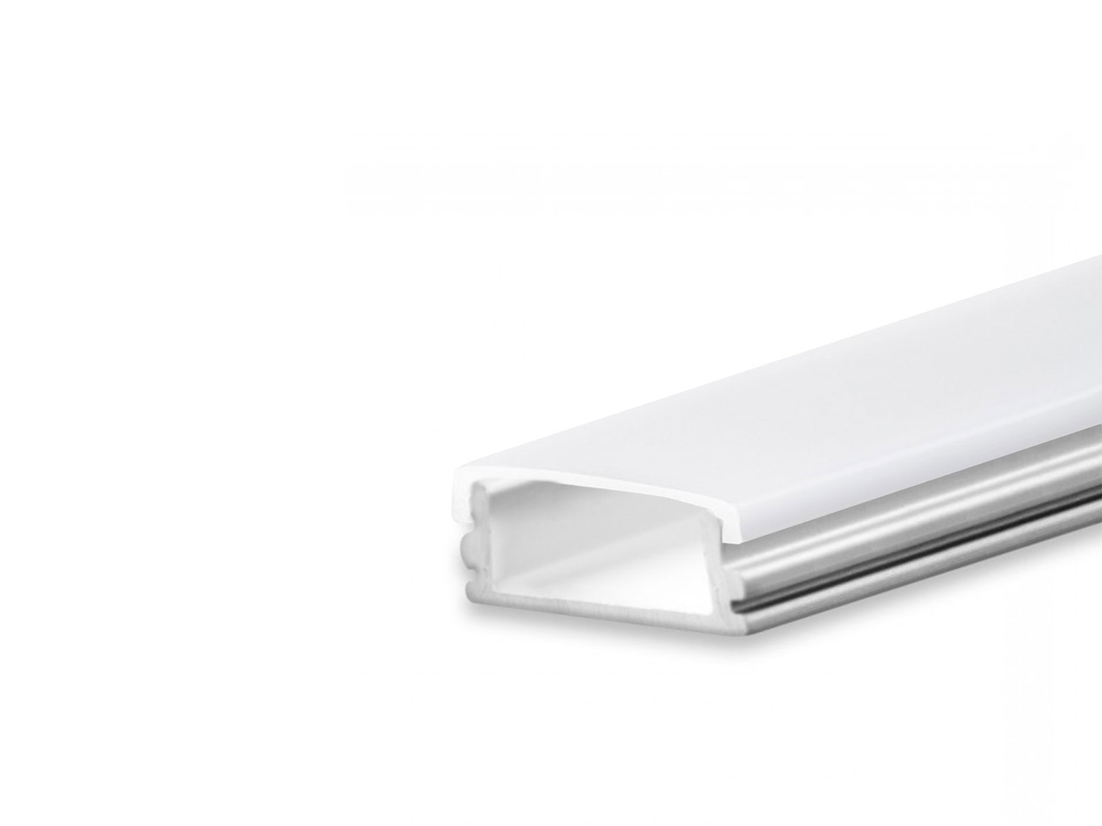 LED profile AL-PU10 silver with cover LED profile AL-PU10 silver with cover