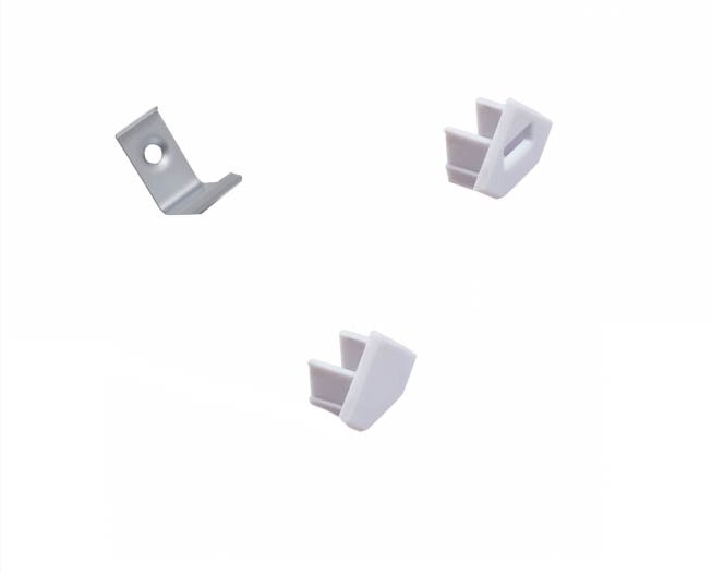 Accessories for LED aluminium corner profile 45-degree  Accessories for LED aluminium corner profile 45-degree