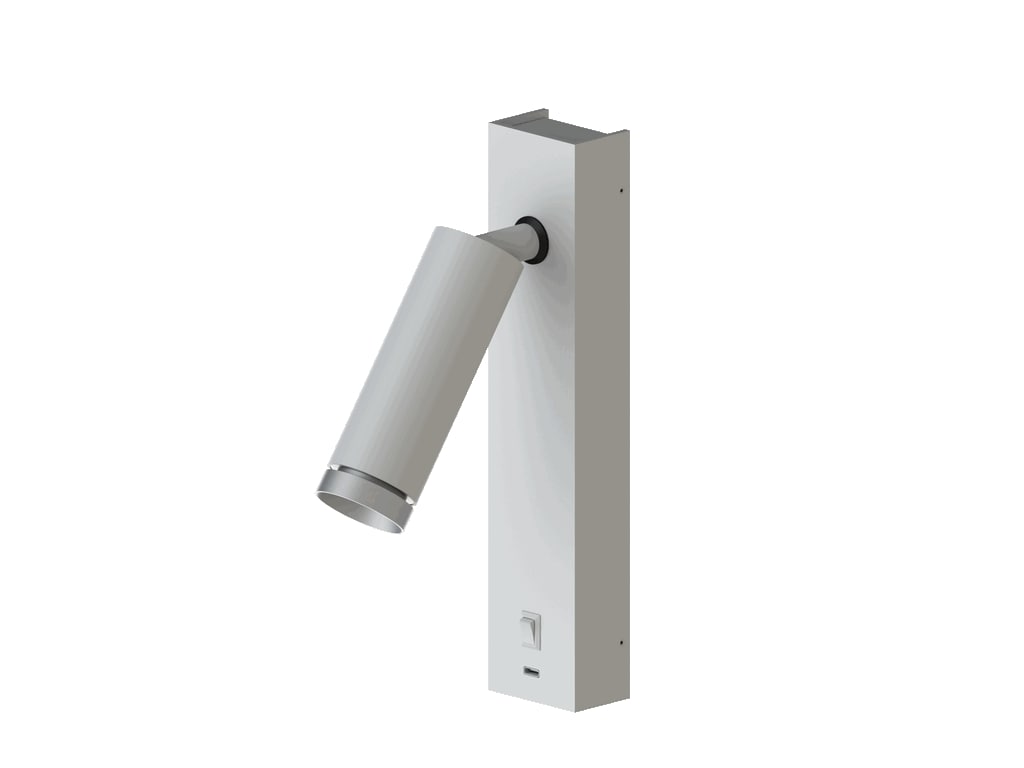 Illuxtron Pointer Spot Wandleuchte weiß schwarz