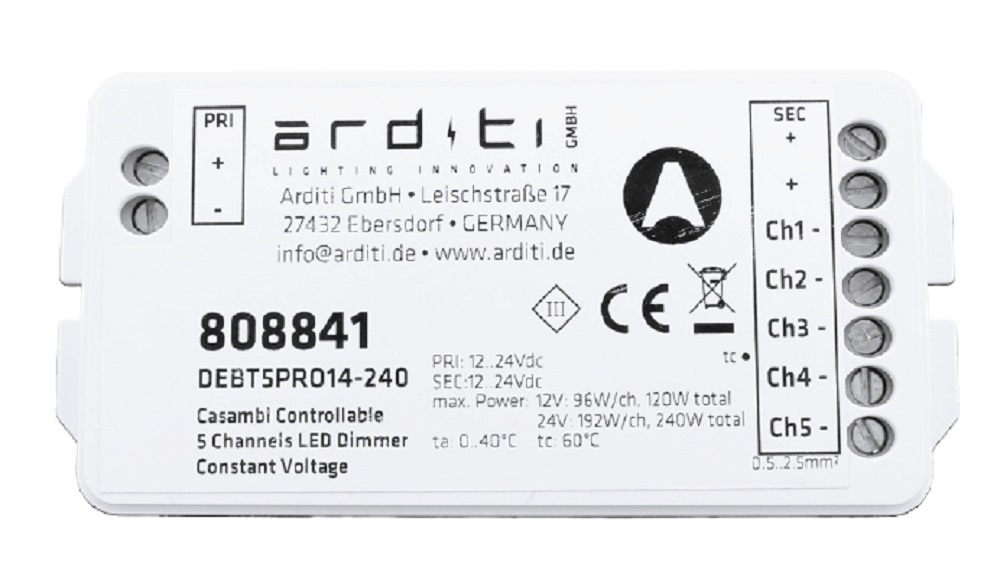 casambi 5 kanal pwm 808841 (ex.808835)