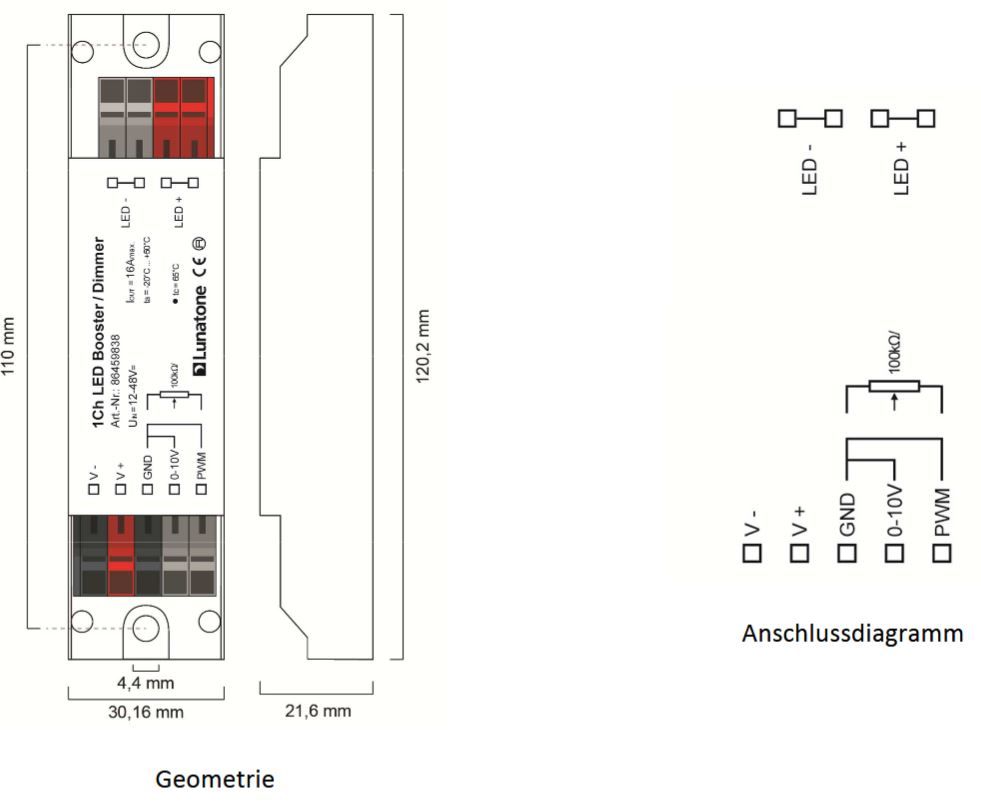 1Ch 0-10V LED PWM Dimmer / Booster