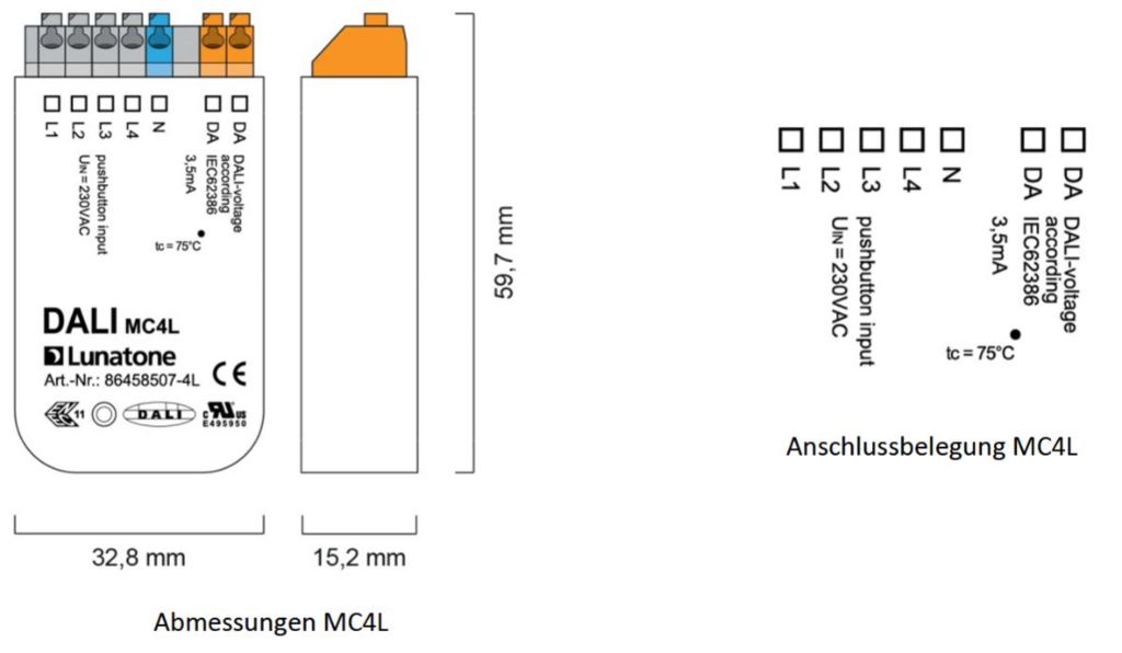 DALI MC4L Control module with 4 L inputs | 86458507