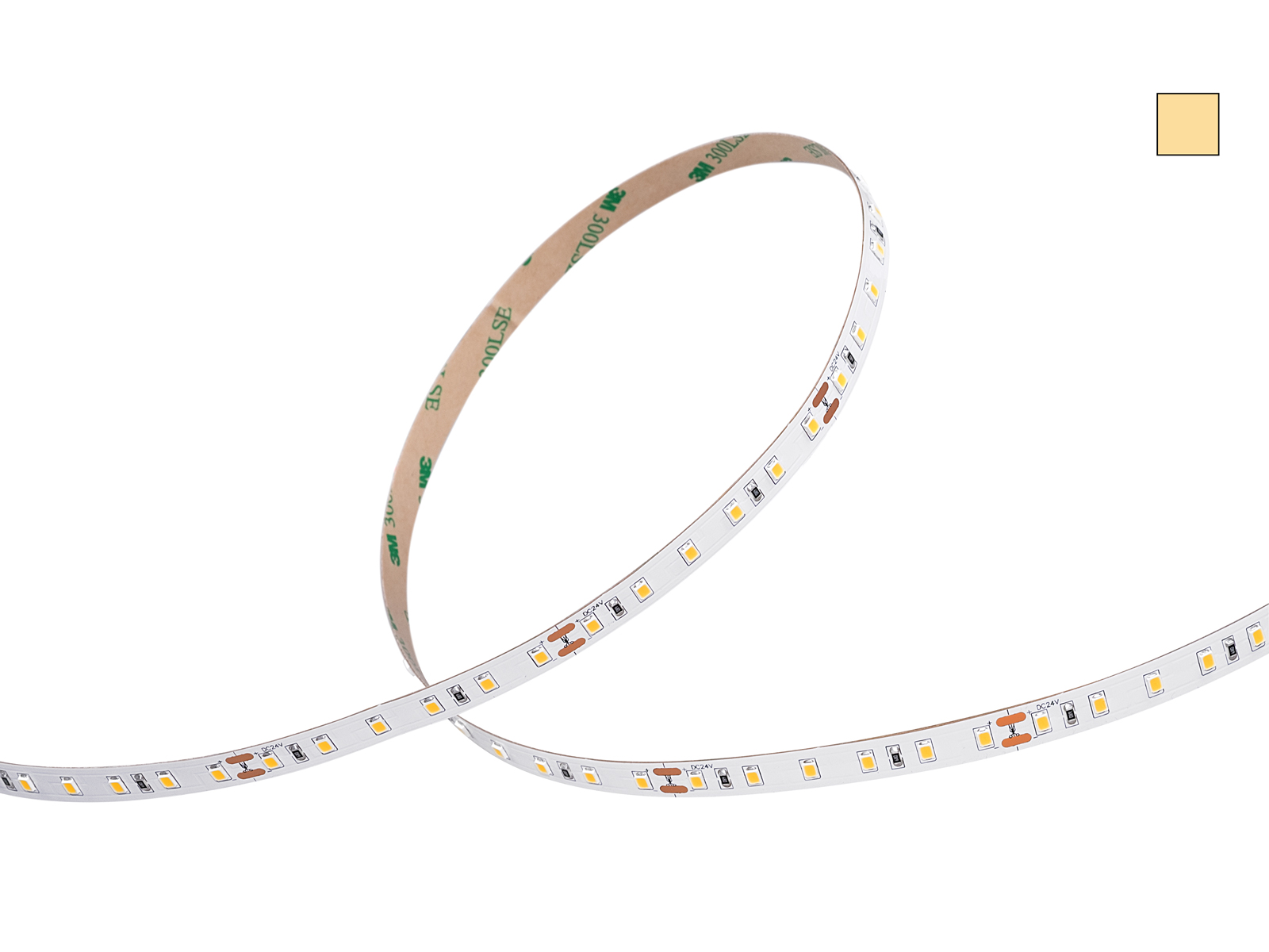 Flexible LED Leisten 24V weiß 84LEDs/m 16W/m Flexible LED strips 24V white 72LEDs/m