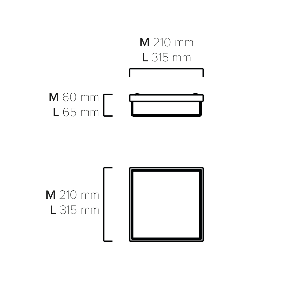 KITEO Style Aufbauleuchte mit 12W oder 26W