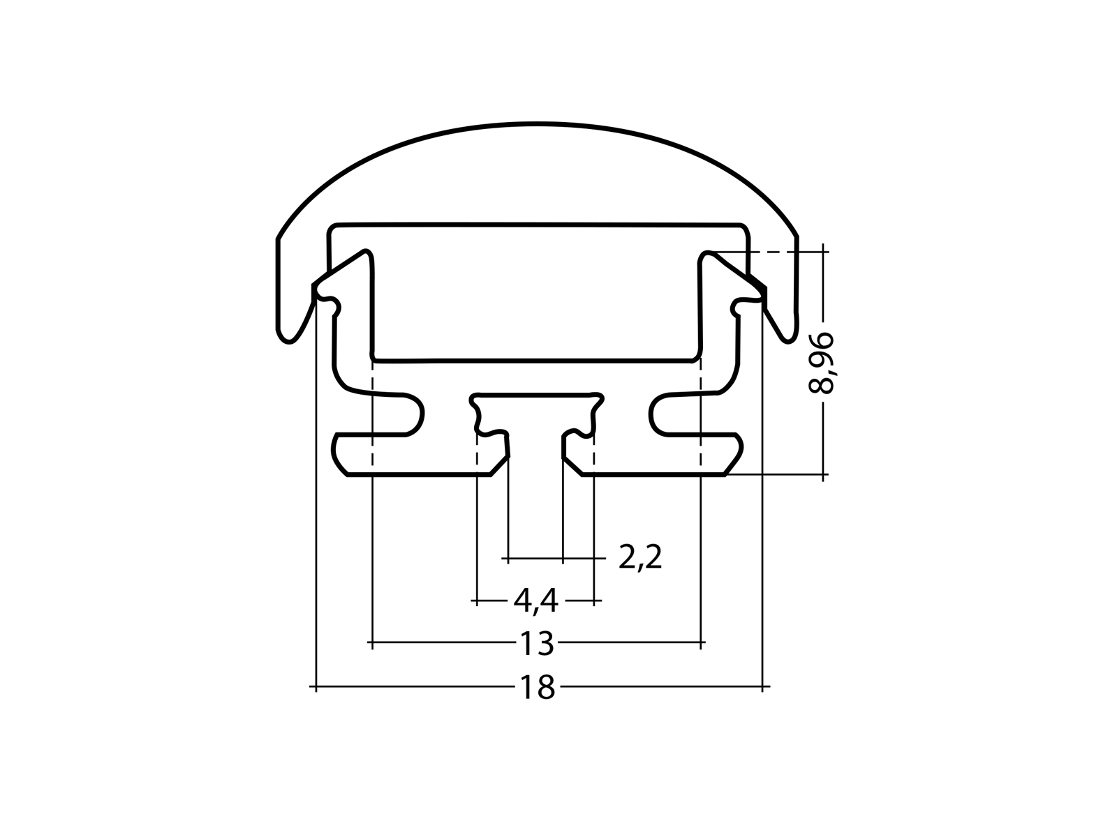 LED Alu Kühlprofil edge-line2 LED Alu Kühlprofil edge-line2