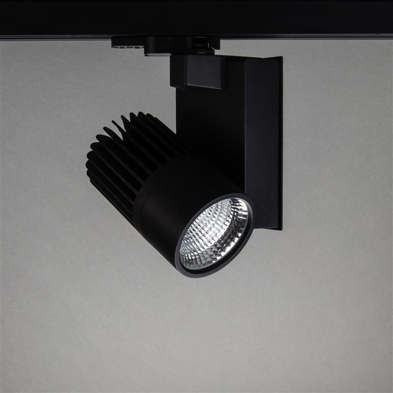 Strom-Schienenstrahler mit LED in weiß BWS30 graue Version zum LED-Schienenstrahler