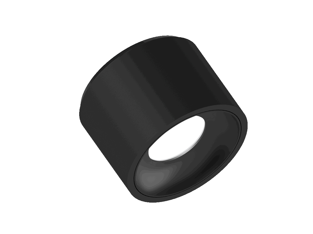 Picture - Fido CL 105D black black (1).jpg Illuxtron Fido CL 105 HV-FD Aufbaustrahler