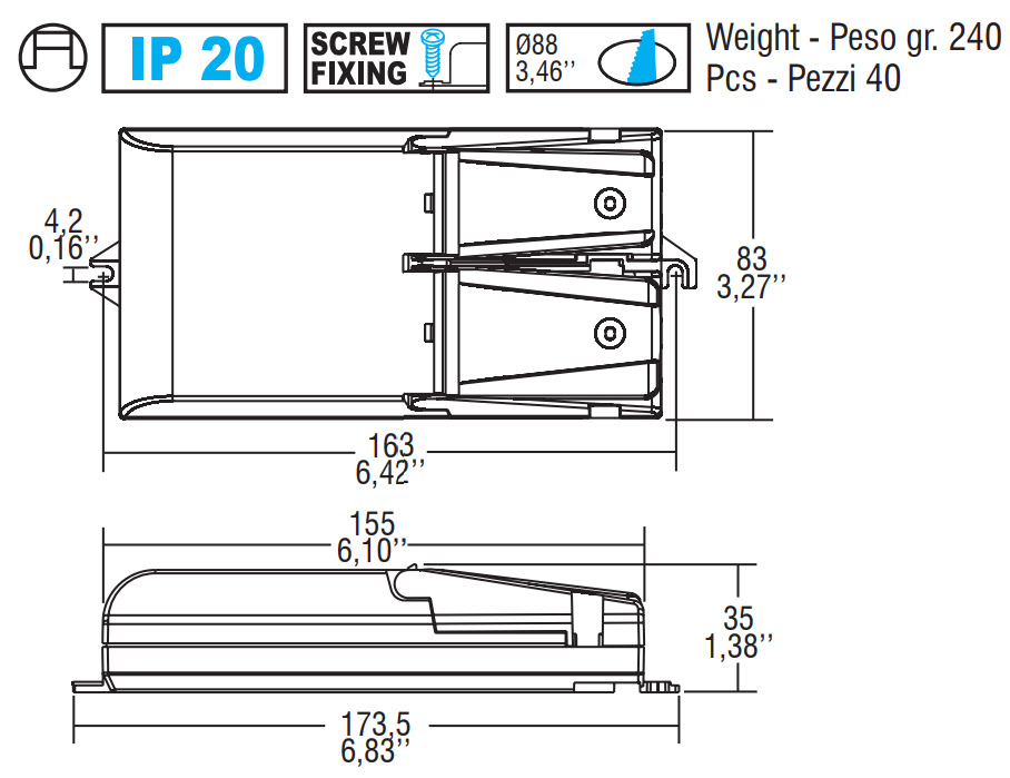127550 Zugentlastung Gehäuse 127550 Zugentlastung Gehäuse