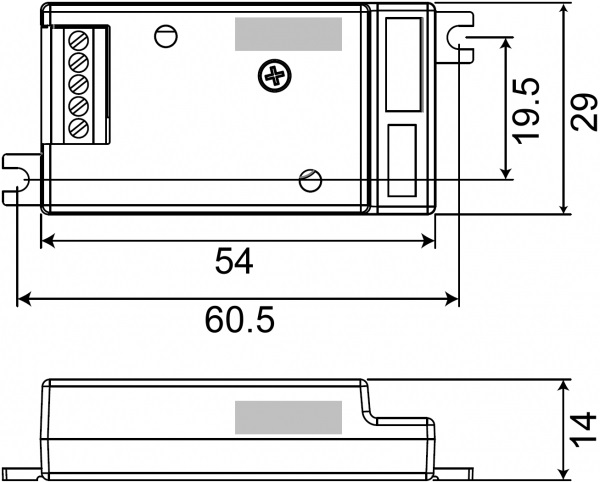 Abmessungen PWM2 Dimmer 808834