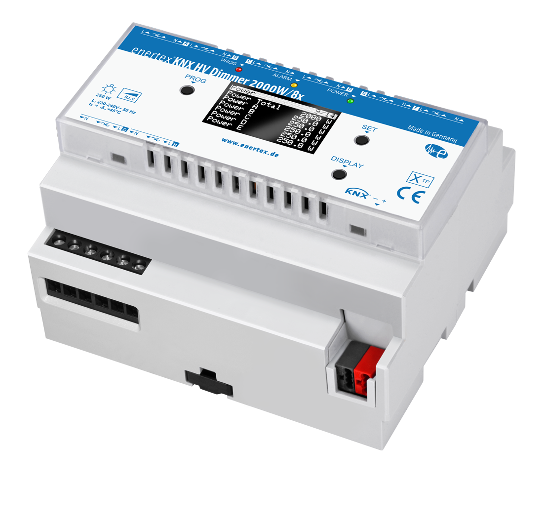 Enertex KNX HV Dimmer 2000W/8x Enertex KNX HV Dimmer 2000W/8x