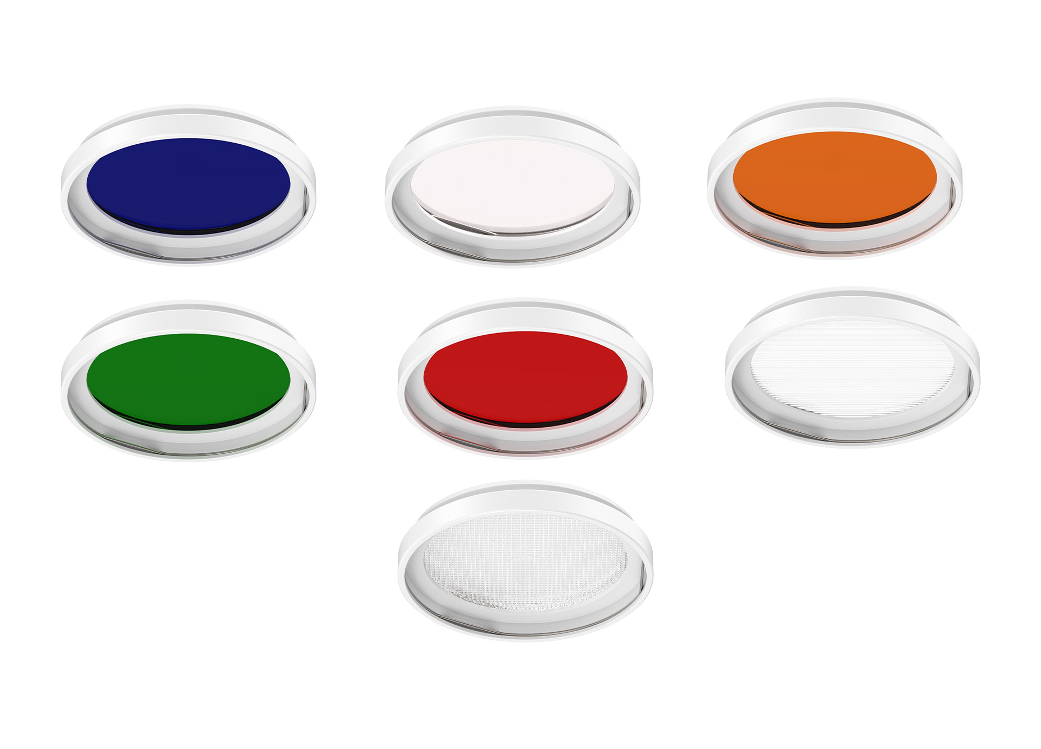 Filtereinsätze für MIN LED-Schienenstrahler in Weiß und Schwarz