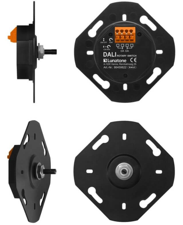 Rundumansicht des DALI ROT Moduls Rundumansicht des DALI ROT Moduls