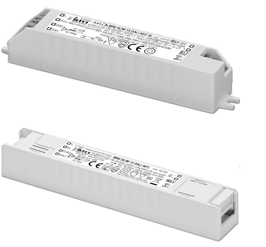 TCI MINI SLIM 15 DALI NFC LED-Treiber TCI MINI SLIM 15 DALI NFC LED-Treiber