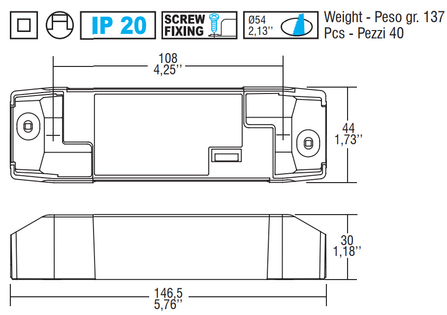 DALI 38 - 127490 abmessungen