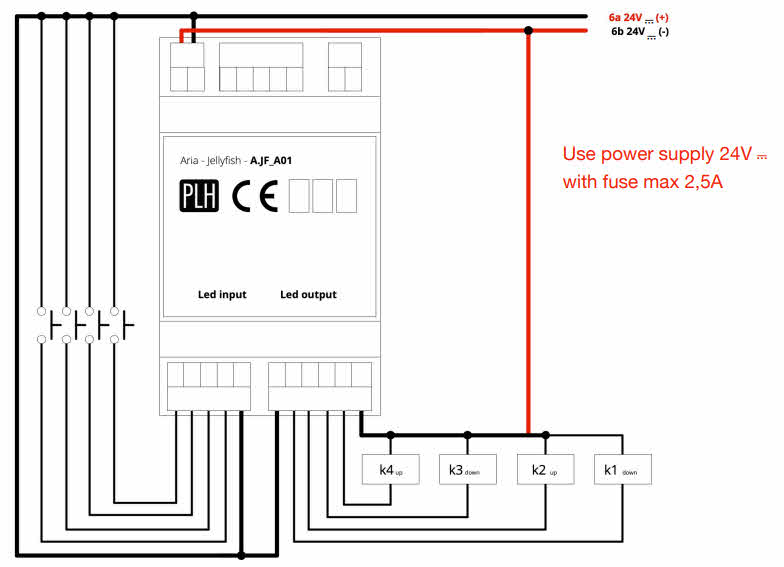 Multifunktionsmodul casambi fürr Jalousie-Steuerung