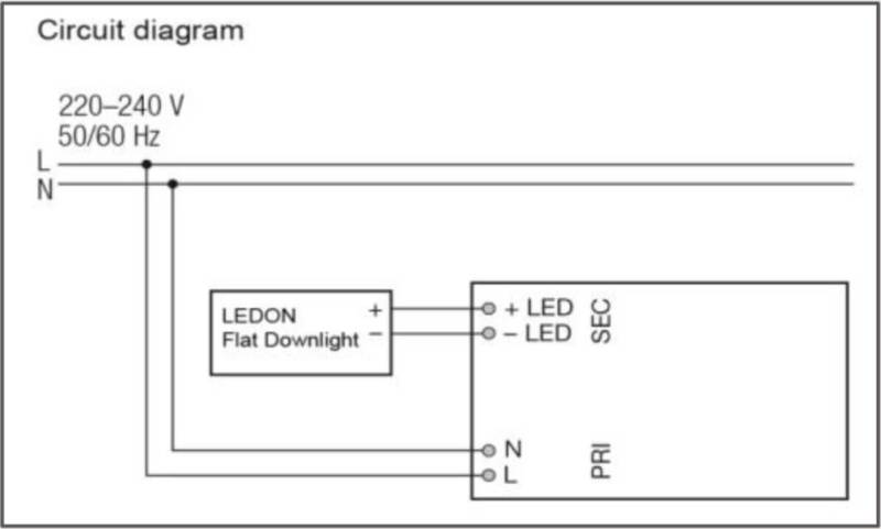 Anschluss LED-Panel LEDON