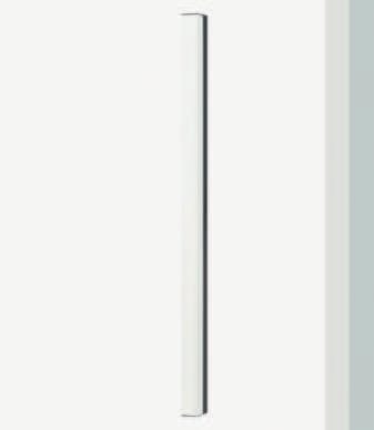 Chromfarbene LED Wandleuchte mit IP44 für Badezimmer und Feuchträume