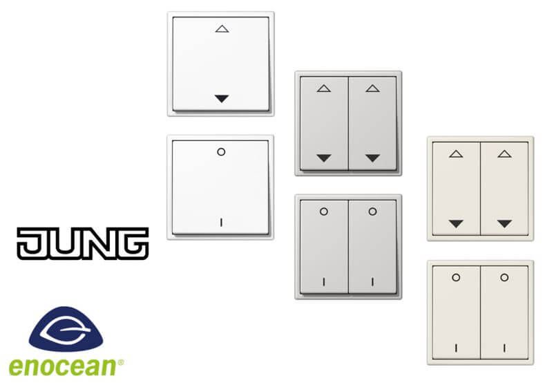 EnOcean Funktaster von EasySens für Schalterprogramm Jung LS 990 EnOcean Funktaster von EasySens für Schalterprogramm Jung LS 990