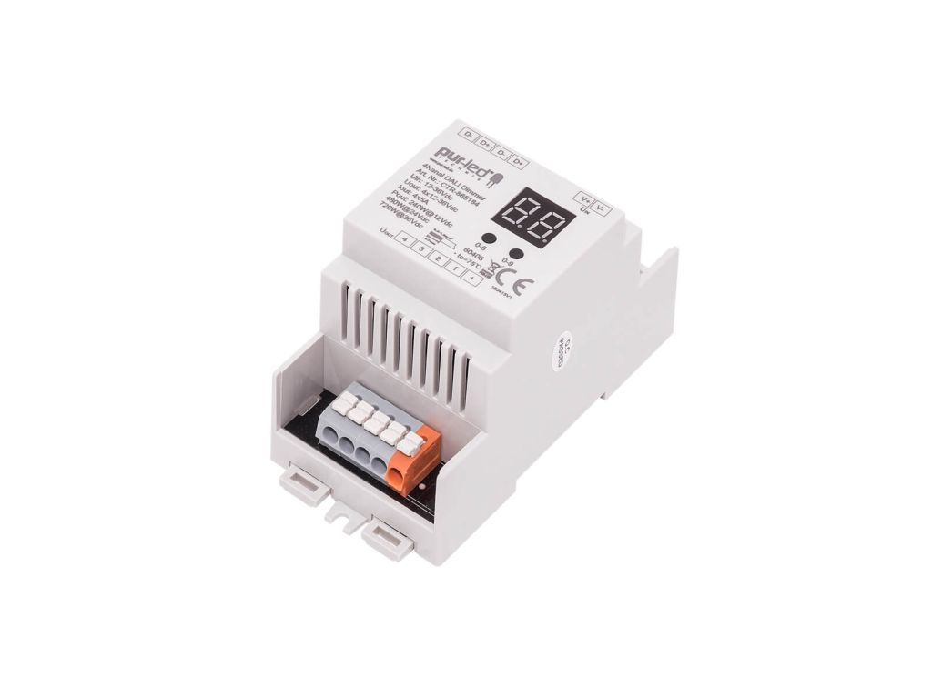 DALI PWM dimmer 4-channel DIN rail 4x5A DALI PWM dimmer 4-channel DIN rail 4x5A