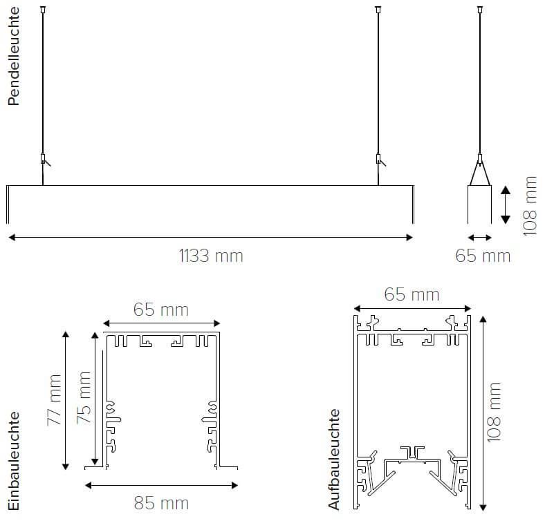 K-HORIZON Abmessungen K-HORIZON Abmessungen