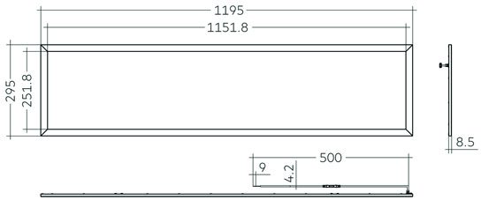 K-AERA FLAT 3000K 4000K LED Recessed Luminaire 3,800 lm Kiteo
