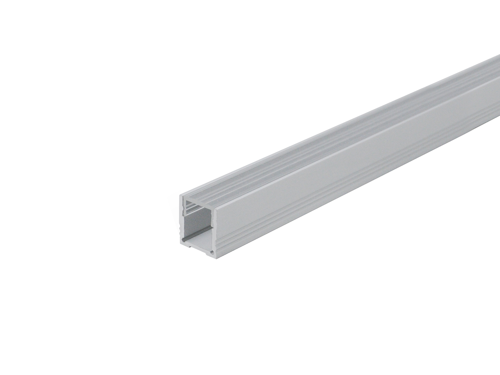 Aluminum U-profile 20mm XXLine High with cover 