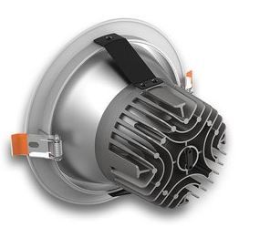 Seitenansicht der blendfreien Deckeinbauleuchte