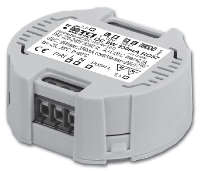 LED Mini Netzgerät IP44, 12V, 4,2W, AC/DC