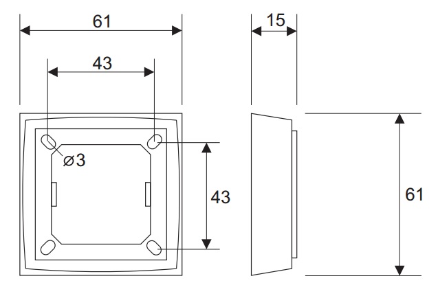 Mini Easysens wireless switch