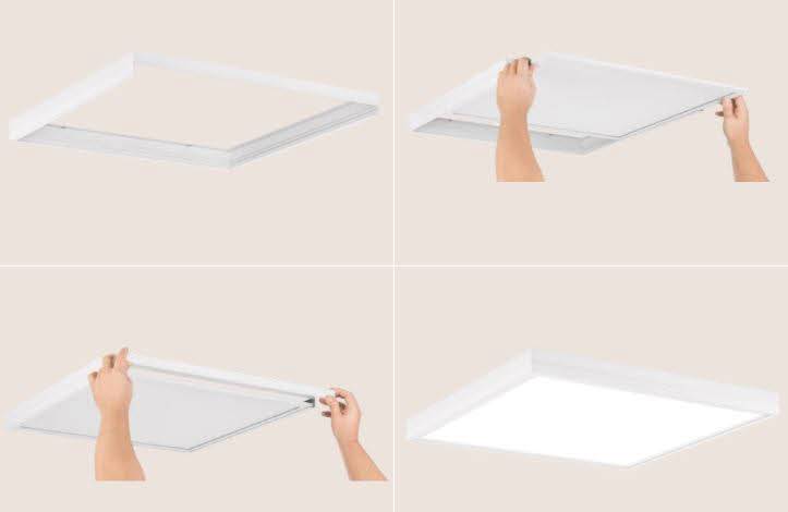 477-2 Surface Mounting Kit for LEDON LED Panel Galileo