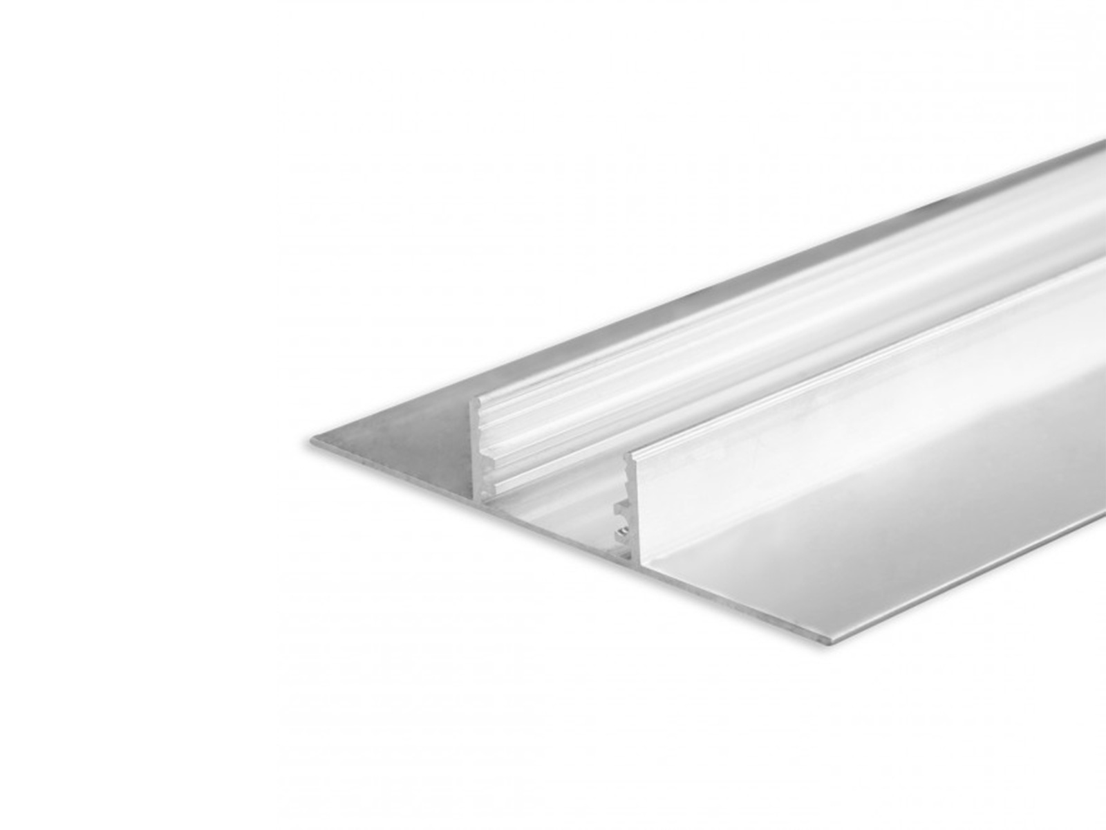 LED aluminum drywall profile AL-PU43 light line XL silver 2m  LED aluminum drywall profile AL-PU43 light line XL silver 2m