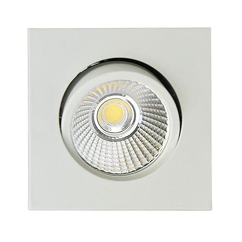 Einbaudownlight quadratisch weiss