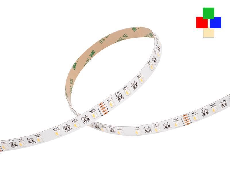 Flexible LED strip 24V RGB-WW 4-channel 60 LEDs/m