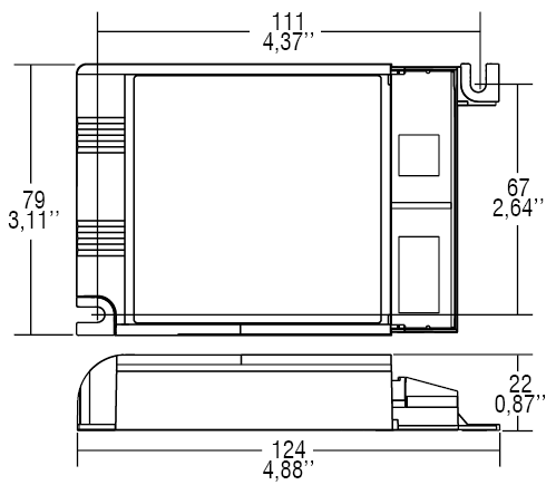 TCI MAXI JOLLY US DALI 60 W | 127413 | 151413 TCI MAXI JOLLY US 60 | 1-10V PUSH | 127411 | 151411