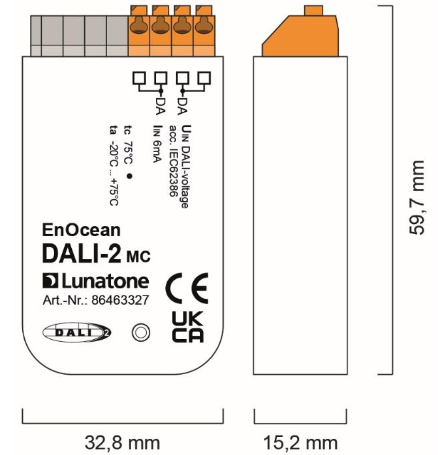EnEnOcean DALI-2 MC Abmessungen