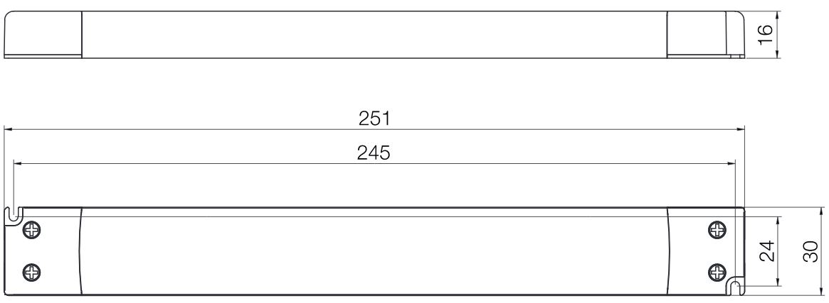 LED-Netzteil Abemssung