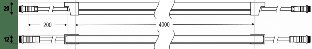 4631-2 LED-Line Neon Abmessungen