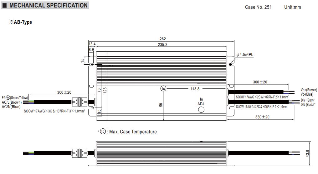 HVGC 480 Abmessungen 2