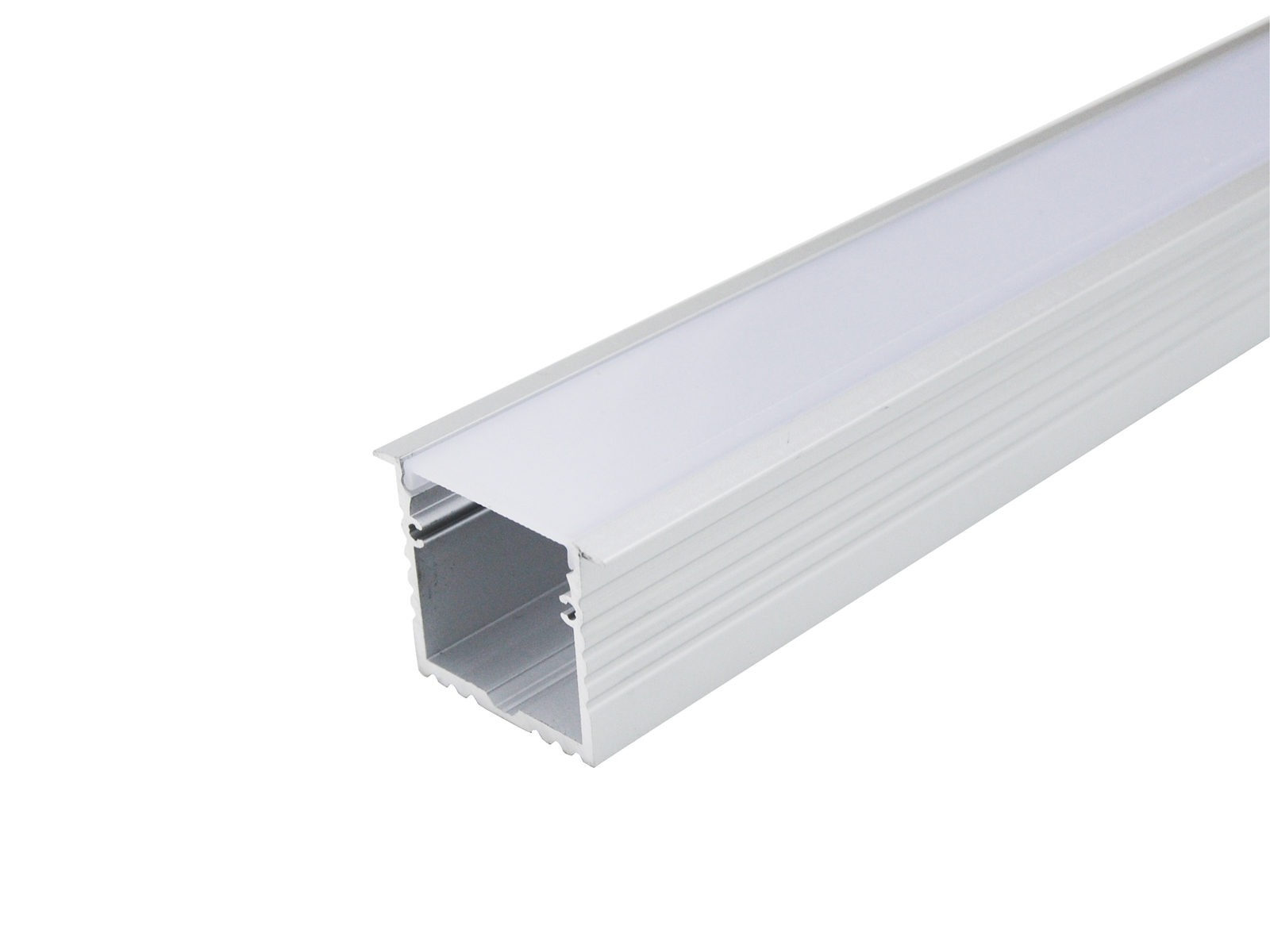 LED aluminum high power T-profile 35mm silver with cover 2m LED aluminum high power T-profile 35mm silver with cover 2m