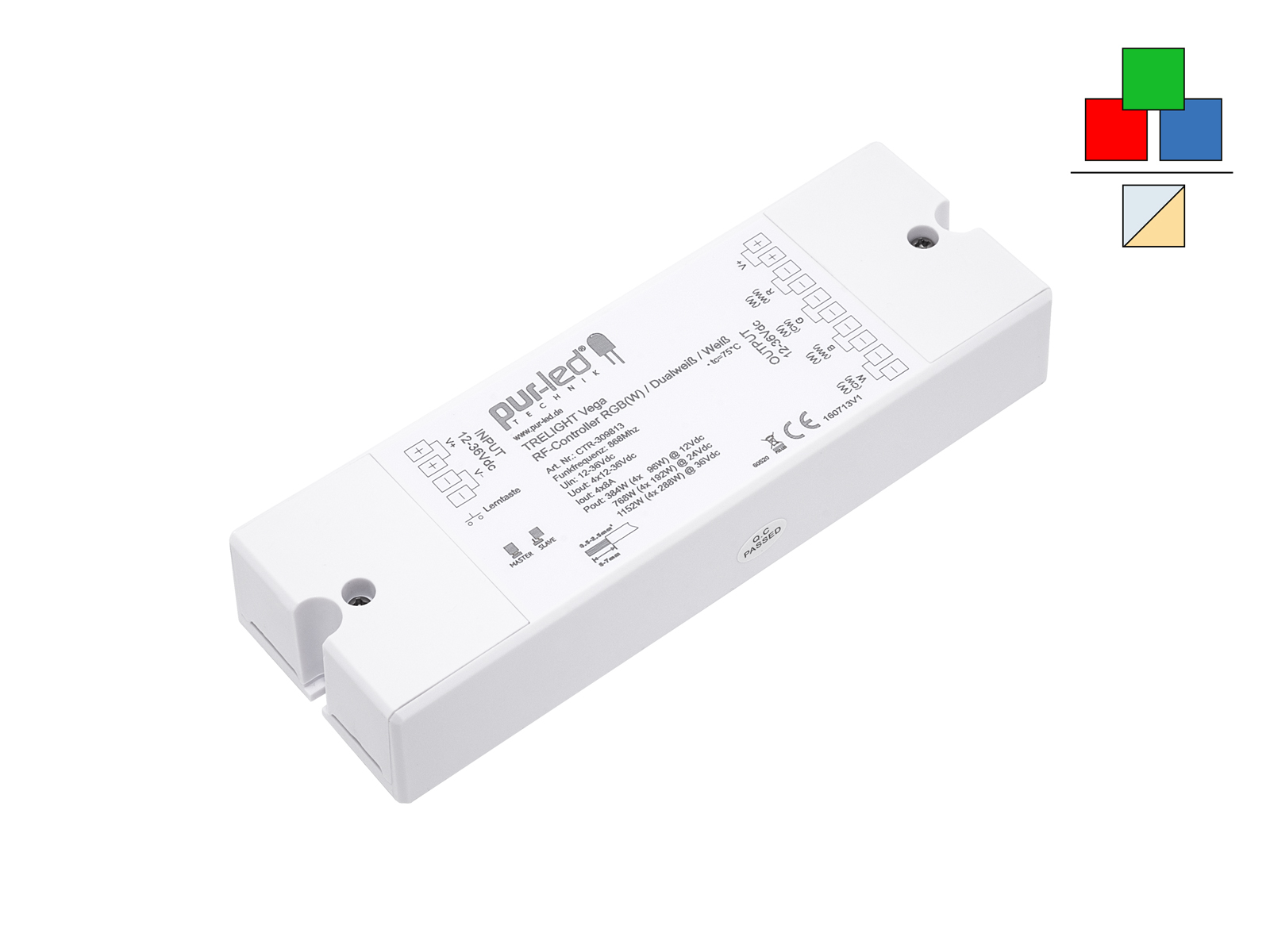 TRELIGHT Vega Wireless Controller RGBW 4x8A 