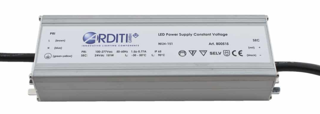 Waterproof LED power supply up to 151W 12V/24V Waterproof LED power supply up to 151W 12V/24V