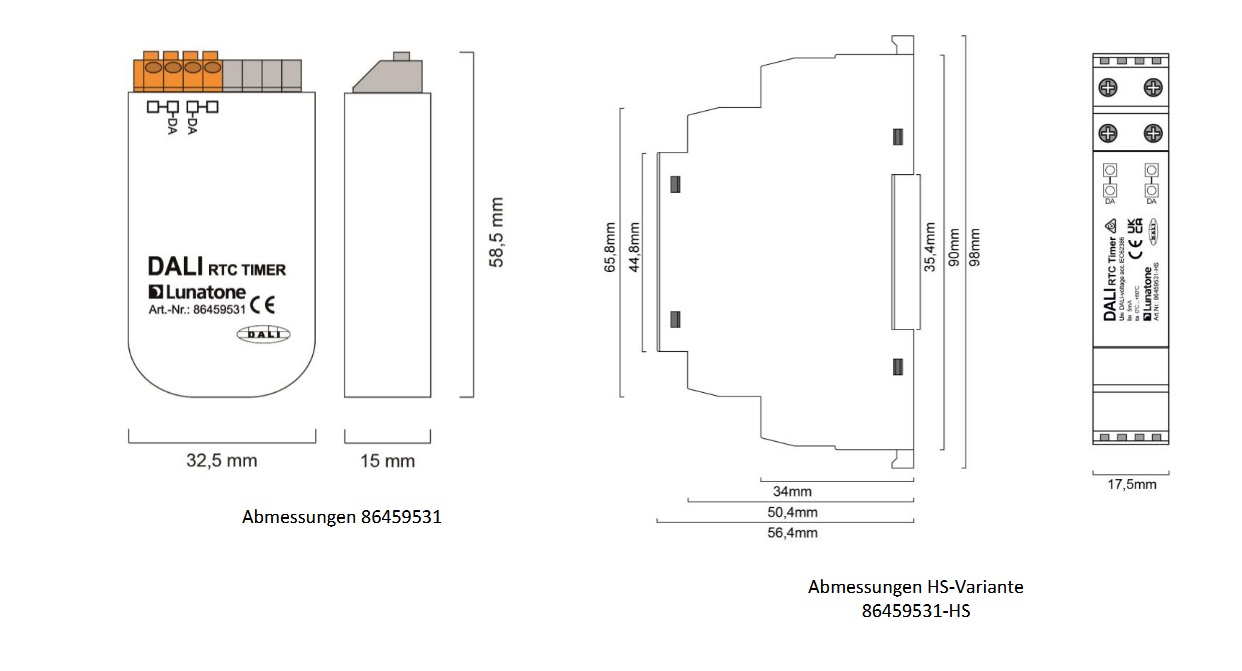 DALI / DALI-2 RTC Timer Real-time clock with switching function DALI / DALI-2 RTC Timer Real-time clock with switching function