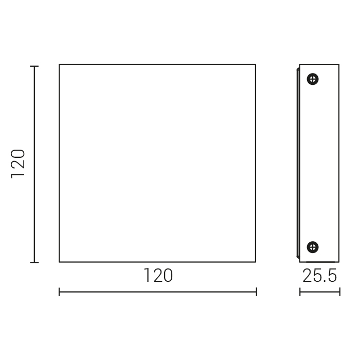STAMP Markierungsleuchte Abmessungen STAMP Markierungsleuchte Abmessungen