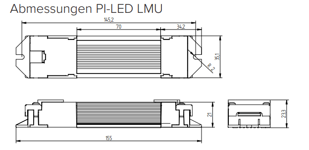 PI-LED Stripe up to 25,6W DALI/ZigBee/Casambi dimming