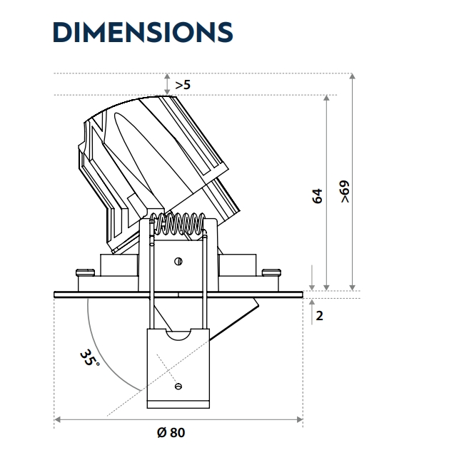 Illuxtron Pointer Spot 68 Adjustable
