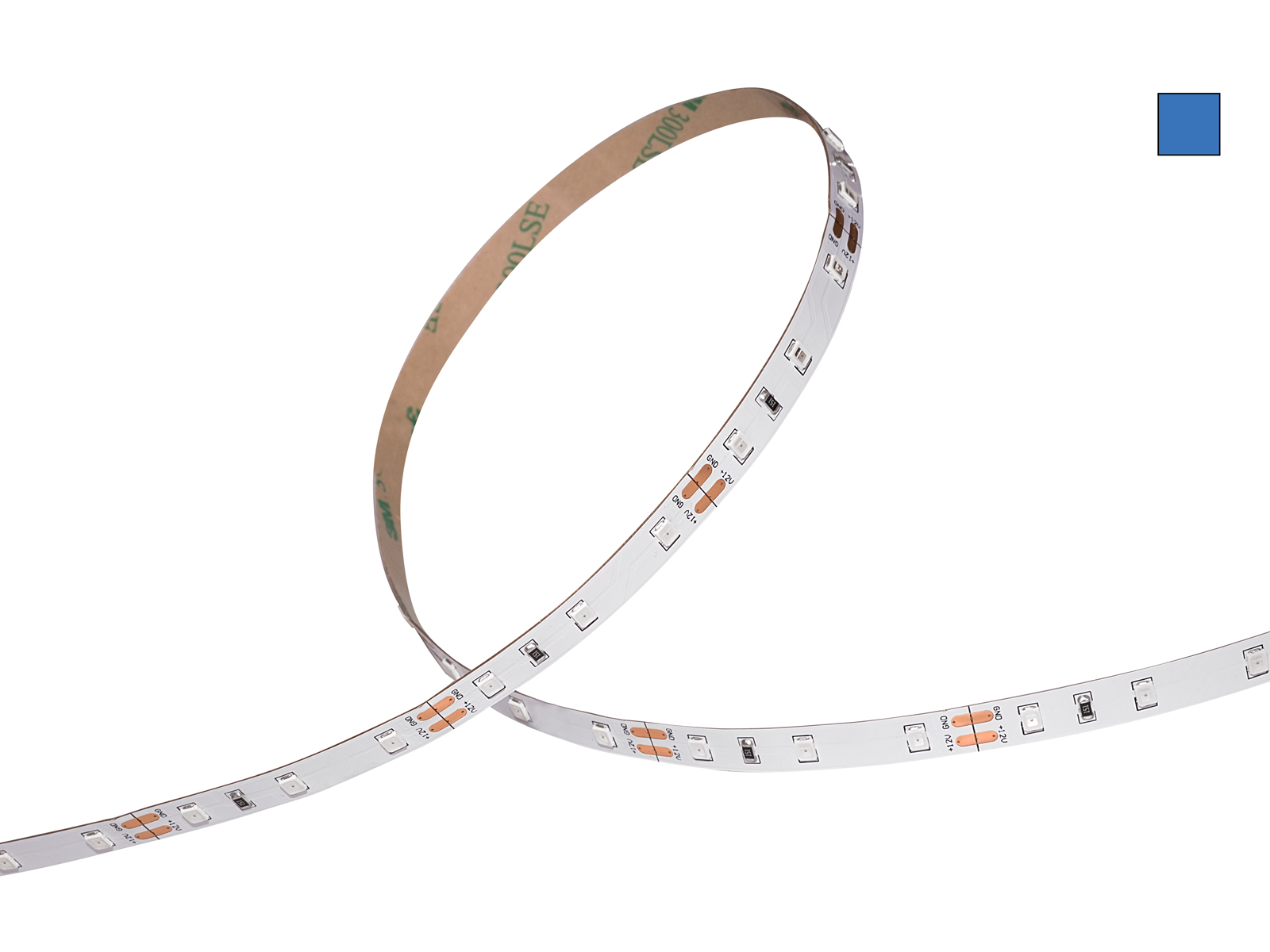 str-71260915_1chip_12vdc_60leds_blau_schlaufe_1600 Flexible LED strips 12V colored 60LEDs/m 5m