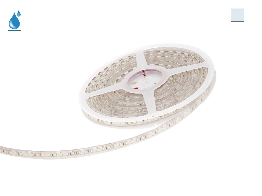 5m outdoor LED strip 24V white 120LEDs/m IP67