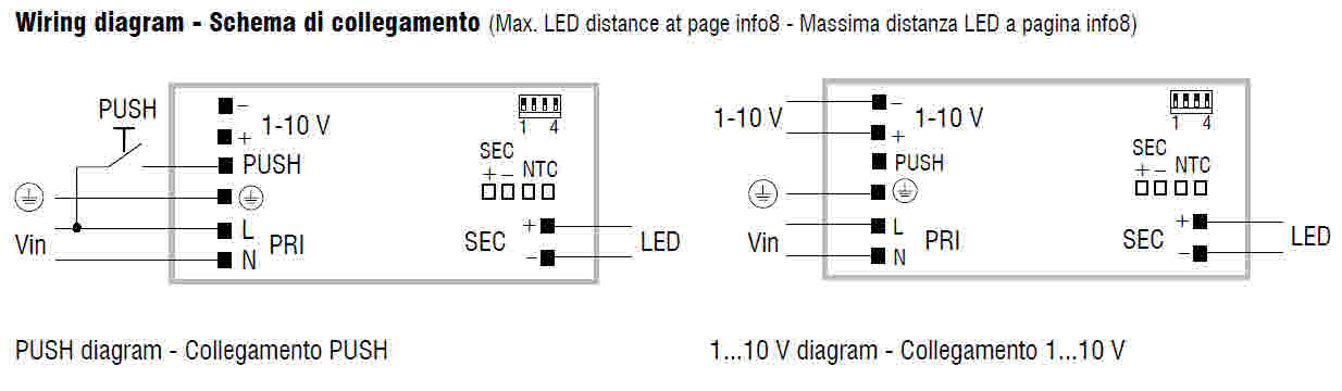 T-LED 80/700 LED-Treiber anschlussdiagram LED-Treiber Linear T-LED 80/350 1...10V Slim schaltplan
